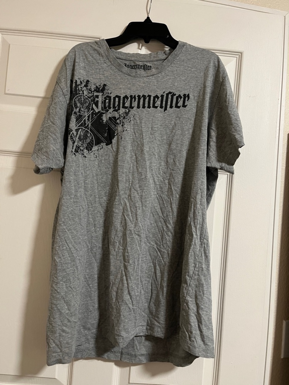 Jagermeister Gray Short Sleeve Logo T-Shirt